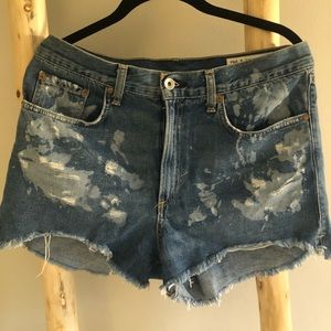 Rag and Bone distressed cut offs.